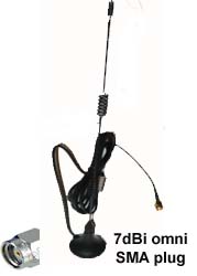 7dBi mag mount with rp-SMA Plug